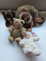Anne Geddes poppen beer konijn eekhoorn egel + tijgerpop, Ophalen of Verzenden, Zo goed als nieuw, Pop