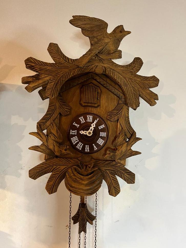 Mooi gerestaureerde authentieke koekoeksklok, Antiek en Kunst, Antiek | Klokken, Ophalen of Verzenden