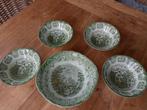 5 schaaltjes Grindley Green en English Ironstone, Ophalen of Verzenden