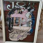 Vintage Reclame Spiegel Job - 51x66 cm, Ophalen of Verzenden, Gebruikt, Gebruiksvoorwerp