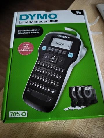 Nieuwe Labelmanager Dymo 160 draagbaar Qwerty met 3cassetes beschikbaar voor biedingen