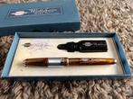 Hele mooie retro vulpen in doosje world service, Verzamelen, Pennenverzamelingen, Ophalen of Verzenden, Zo goed als nieuw, Vulpen
