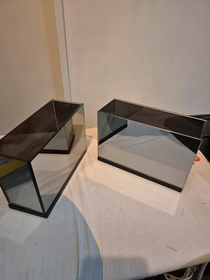 Te koop glazen waxinelichthouders zwart, Huis en Inrichting, Woonaccessoires | Kandelaars en Kaarsen, Minder dan 25 cm, Overige materialen