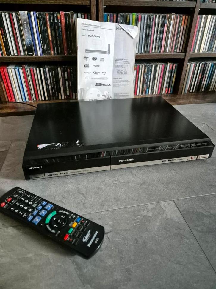 Panasonic DMR-EH770 HDD/DVD Recorder - 400GB, Audio, Tv en Foto, Decoders en Harddiskrecorders, Gebruikt, Harddiskrecorder, Met dvd-recorder