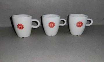 3 stuks Douwe Egberts espresso kopjes beschikbaar voor biedingen