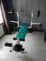 Kettler halterbank met gewichten, Sport en Fitness, Fitnessmaterialen, Ophalen, Gebruikt, Buik, Fitnessbank