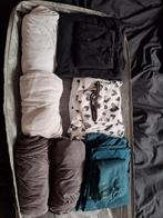 Eenpersoons dekbedovertrekken, slopen en hoeslakens, Eenpersoons, Wit, Dekbedovertrek, Ophalen of Verzenden