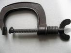 Aparte antieke gietijzeren lijmklem, 19e eeuw, Antiek en Kunst, Antiek | Gereedschap en Instrumenten, Ophalen of Verzenden