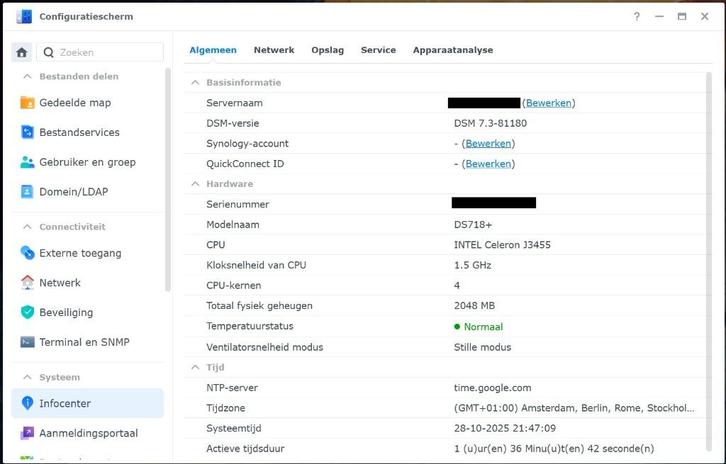 Synology NAS DS718+, Computers en Software, NAS, Zo goed als nieuw, Ophalen