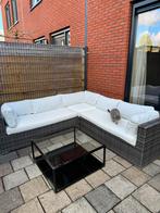 GRATIS grijze lounge set met kussens, Tuin en Terras, Ophalen, Gebruikt, Loungeset