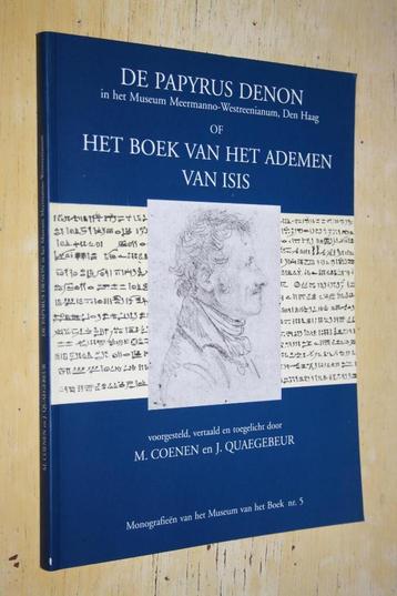 Het boek van het ademen van Isis Papyrus Denon Egypte beschikbaar voor biedingen