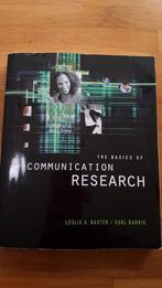Communication research basics - Baxter en Babbie, Boeken, Studieboeken en Cursussen, Ophalen of Verzenden, Gelezen, WO, Baxter and Babbie