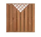 Tuinscherm met V-Trellis hardhout 180x180cm Recht, Tuin en Terras, 150 tot 200 cm, Nieuw, Ophalen of Verzenden, 150 tot 200 cm