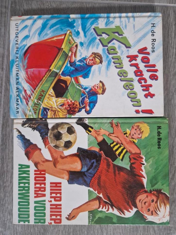 Vintage Kameleon en Hiep hiep hoera voor Akkerw - H. de Roos, Boeken, Kinderboeken | Jeugd | onder 10 jaar, Gelezen, Fictie algemeen