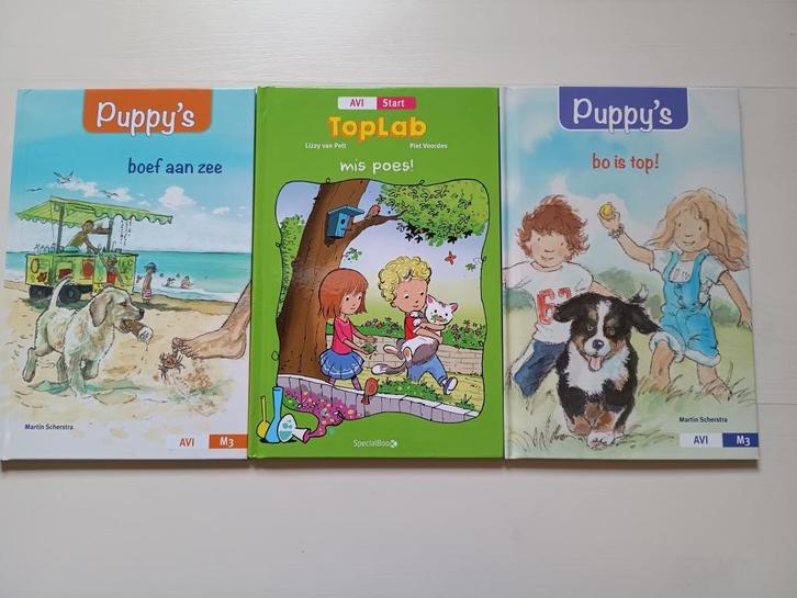 3 leesboeken AVI START + M3, nieuw, Bo is top, Boef aan zee, Boeken, Kinderboeken | Jeugd | onder 10 jaar, Nieuw, Fictie algemeen