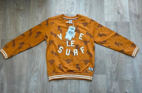 Nieuwe trui - Sturdy - Vive le surf - tijgers - maat 128, Kinderen en Baby's, Kinderkleding | Maat 128, Nieuw, Jongen, Trui of Vest