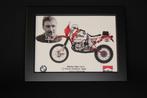 Print in lijst: BMW R80 G/S 1985 #101 Gaston Rahier (BEL), Minder dan 50 cm, Nieuw, Ophalen of Verzenden, Minder dan 50 cm