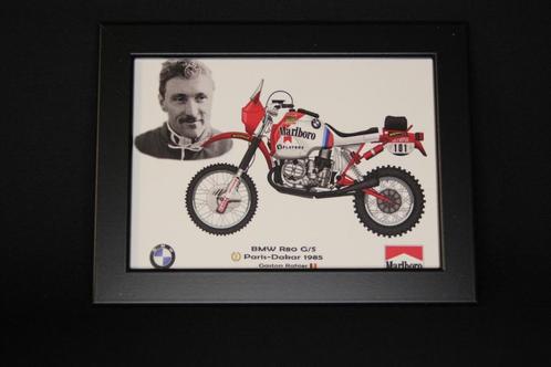 Print in lijst: BMW R80 G/S 1985 #101 Gaston Rahier (BEL), Huis en Inrichting, Woonaccessoires | Lijsten, Nieuw, Minder dan 50 cm