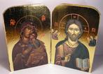 TN00 Grieks Orthodoxe Tweeluik Maria & Kindje Jezus (nieuw), Verzenden, Nieuw