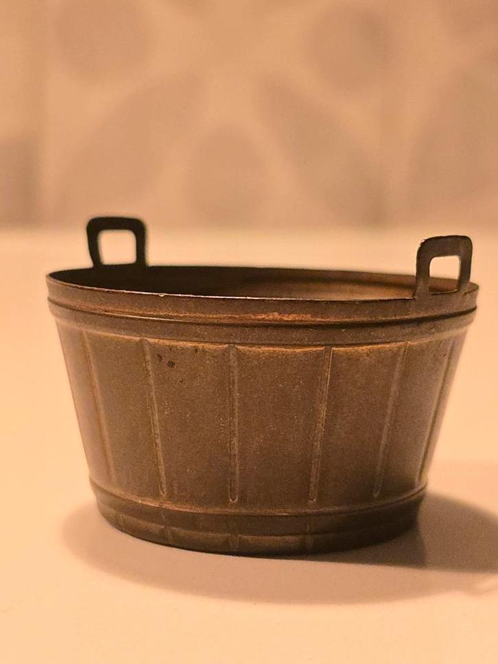 Antieke KDM daalderop koperen miniatuur emmer / vat €7,50, Antiek en Kunst, Antiek | Koper en Brons, Koper, Ophalen of Verzenden