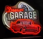 FIFTIES SIXTIES NEONVERLICHTING DREAM GARAGE MET ACHTERPLAAT, Ophalen, Zo goed als nieuw