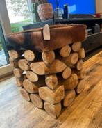 Houten Kruk met Vacht - Nieuw!, Ophalen, Minder dan 45 cm, Minder dan 55 cm, Vierkant