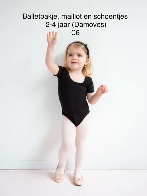 Balletpakje, maillot en schoentjes 2-4 jaar, Sport en Fitness, Ballet, Zo goed als nieuw, Kleding, Ophalen of Verzenden