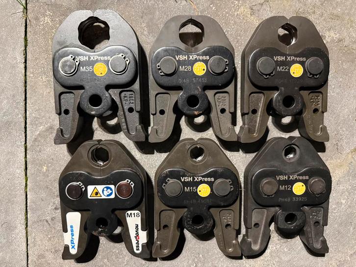 Vsh xpress persbekkenset 12-15-18-22-28-35 voor grote tang, Doe-het-zelf en Verbouw, Gereedschap | Machine-onderdelen en Toebehoren