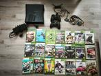 Xbox 360 met 21 spellen en 2 controllers, Spelcomputers en Games, Spelcomputers | Xbox 360, Ophalen of Verzenden, Zo goed als nieuw
