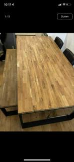 Houten bankje voor bij eettafel, Bruin, Verzenden, Zo goed als nieuw, Eén