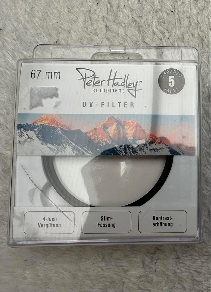 Peter Hadley UV-filter 67mm, Audio, Tv en Foto, Fotografie | Filters, Zo goed als nieuw, UV-filter, 50 tot 60 mm, Ophalen