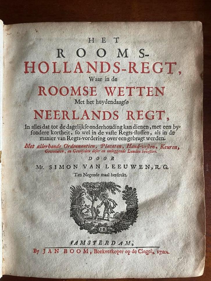 Rooms-Hollands-Regt, 1720, Simon van Leeuwen, Antiek en Kunst, Antiek | Boeken en Bijbels, Ophalen of Verzenden