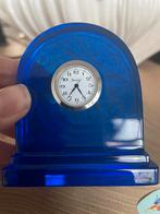 Vintage Baccarat Blauwe Tafelklok, Ophalen of Verzenden
