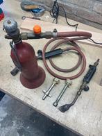 Karweiflesje gasfles loodgieters fles met brander, Ophalen, Zo goed als nieuw, 250 ampère of meer, Overige typen