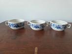 3 Boch België Zwiebel soepkommen 1910 soepkom kommen kom, Antiek en Kunst, Ophalen of Verzenden