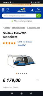 Obelink Patio 280 tunnel tent, Zo goed als nieuw