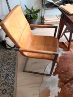 4 ‘Loods 5’ Stoelen - ZGAN, Ophalen, Bruin, Leer, Zo goed als nieuw