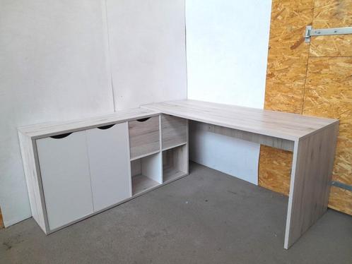 hoekburo, hoekbureau, keukentafel met kast, Huis en Inrichting, Bureaus, Zo goed als nieuw, Ophalen of Verzenden