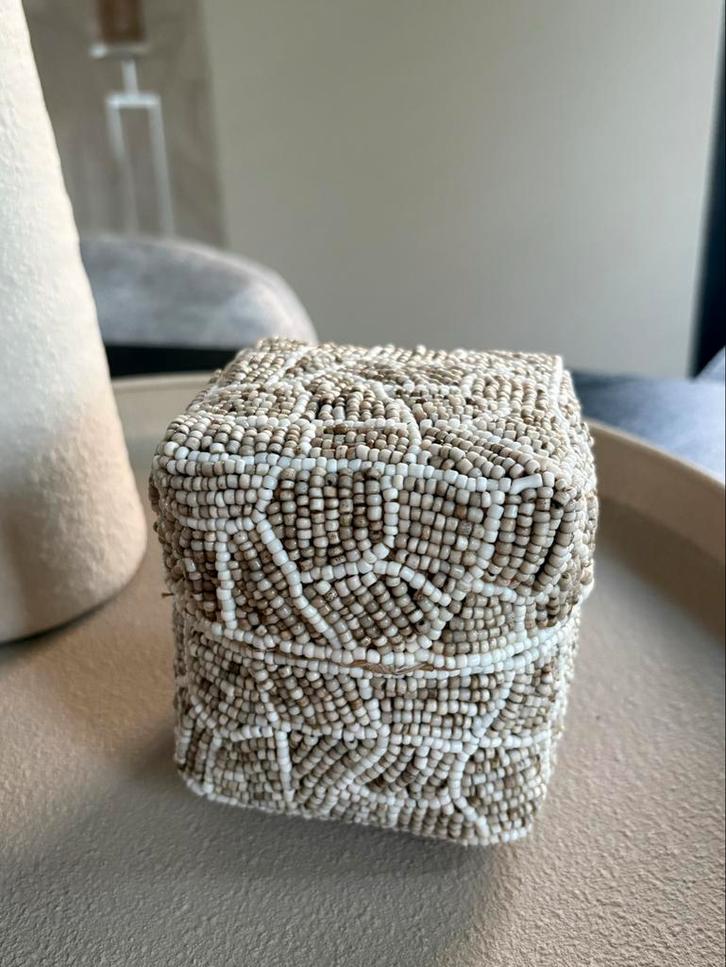 Offermanden Beige Snake Print, Huis en Inrichting, Woonaccessoires | Schalen en Manden, Ophalen of Verzenden