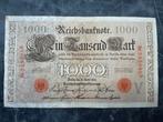 1000 Mark 1910 Duitsland, Postzegels en Munten, Bankbiljetten | Europa | Niet-Eurobiljetten, Ophalen of Verzenden, Duitsland