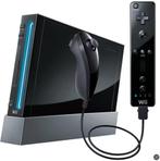 Wii Console Zwart + Sony Bravia TV, Ophalen, Zo goed als nieuw, Met 3 controllers of meer, Met games