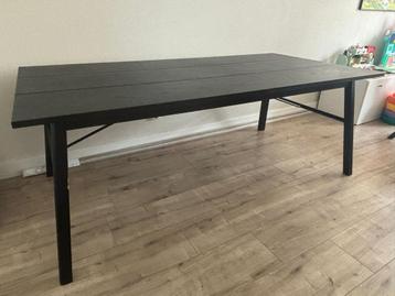 Verlengbare eettafel zwart 200-290cm beschikbaar voor biedingen