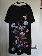 M&S jurk, gebloemd, maat L, Zwart, Maat 42/44 (L), Ophalen of Verzenden, Zo goed als nieuw