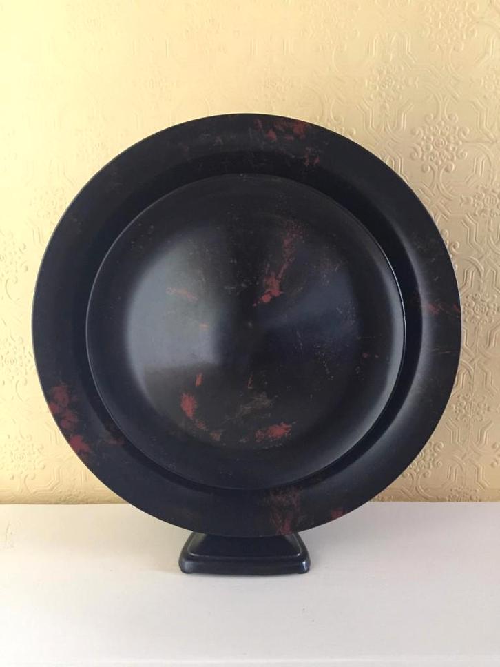 Philips pannekoek luidspreker nr 2007 bakeliet 45 cm ca 1928, Antiek en Kunst, Antiek | Tv's en Audio, Ophalen