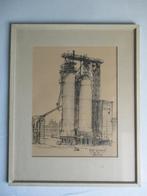 Fraaie originele tekening van KNS Delfzijl door Otto Dicke, Antiek en Kunst, Kunst | Tekeningen en Foto's, Ophalen of Verzenden