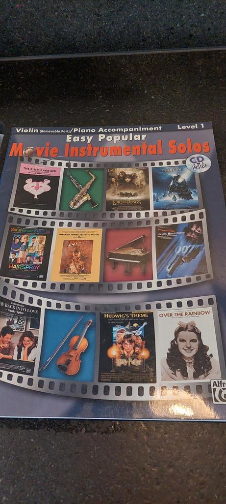 Muziekboeken Viool & Piano - Filmmuziek & Fiddle Time, Muziek en Instrumenten, Bladmuziek, Ophalen of Verzenden