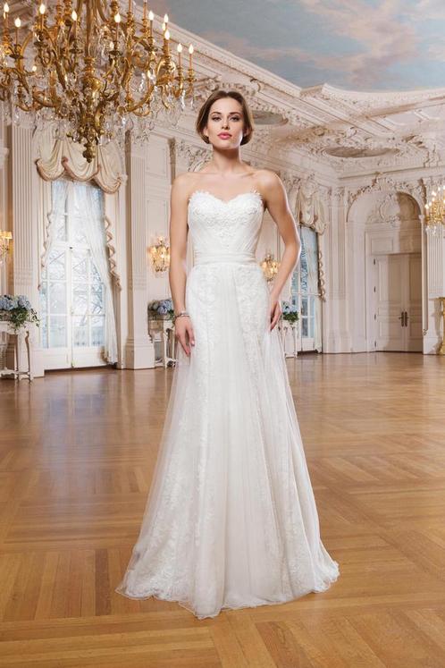Trouwjurk strapless 36/38 lillian west, Kleding | Dames, Trouwkleding en Trouwaccessoires, Zo goed als nieuw, Trouwjurk, Wit, Ophalen of Verzenden
