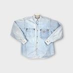Wrangler heren overhemd (spijkerstof) Maat S., Tweedehands, Blauw, Halswijdte 38 (S) of kleiner, Tweedehands