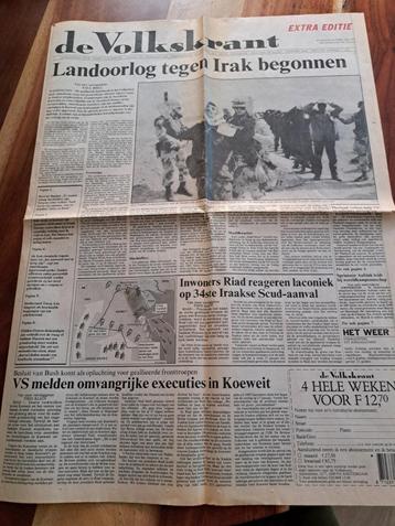 EXTRA EDITIE "DE VOLKSKRANT" OVER LANDOORLOG IN IRAK  beschikbaar voor biedingen