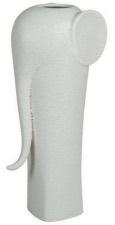 Hoog witte olifant ceramic vaas, Ophalen, Wit, Aardewerk of Porselein, Zo goed als nieuw